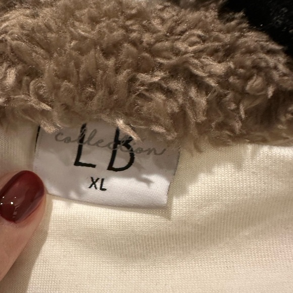 Little Bipsy Brown and White Plaid Zip Up Jacket - Picture 2 of 4